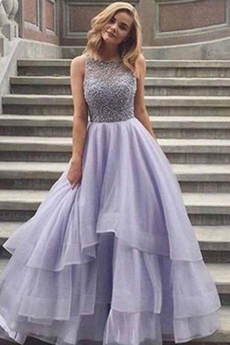 Diamond Prom Dress With Ruffles P21