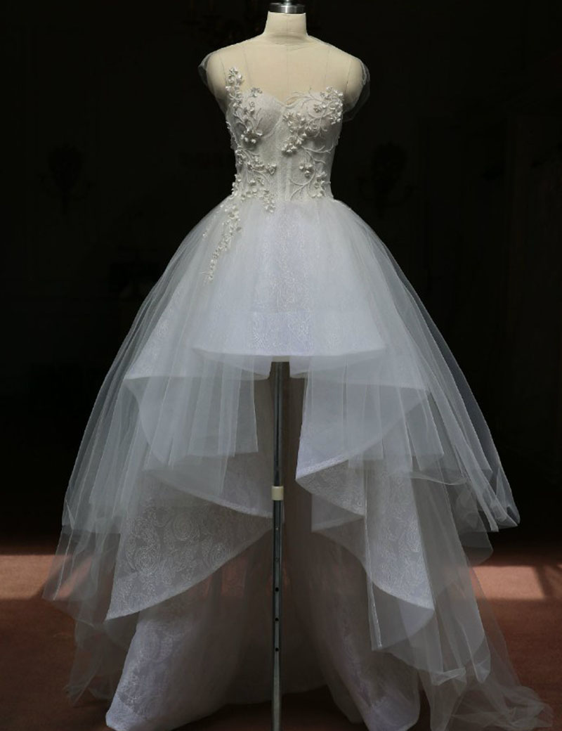 High Low Beach Wedding Dress SW13 on Luulla